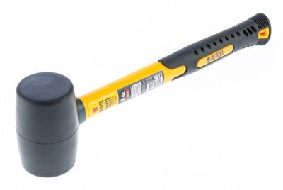 Киянка резиновая, 8 oz, черная резина, фибергласовая рукоятка Denzel-Tehinstrument