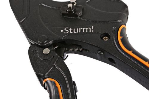 Ножницы для резки труб ПВХ 63мм, лезвие SK5 с тефлоновым покрытием  Sturm-Tehinstrument