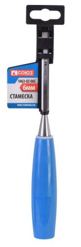 Стамеска, 6 мм, углеродистая сталь, 50 HRC, СОЮЗ-Tehinstrument