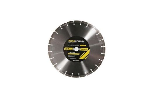 Алмазный диск 350x25,4 LASER CONCRETE, для бензорезов, Hanskonner-Tehinstrument