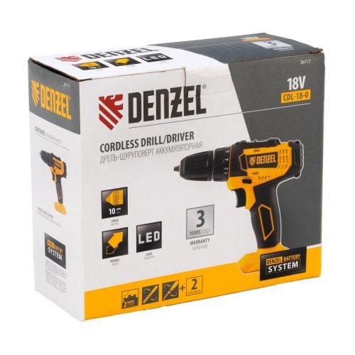 Дрель-шуруповерт аккумуляторная Denzel CDL-18-0-Tehinstrument