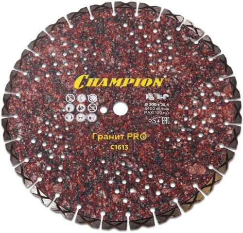 Диск алмазный CHAMPION гранит PRO Laser Granitek, С1613-Tehinstrument