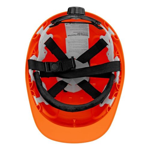Каска защитная ударопрочная, ABS/PC, плавная регулировка, модель «Форвард» (К-05)оранж. Denzel-Tehinstrument