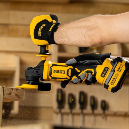 Бесщеточная аккумуляторная угловая шлифовальная машина Denzel AGH-BL-20-125, Li-Ion, 20 В-Tehinstrument