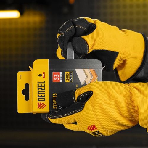 Скобы, 6 мм, для мебельного степлера, тип 53, 2000 шт. Denzel-Tehinstrument