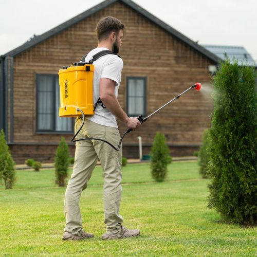 Опрыскиватель ранцевый аккумуляторный DP-10LA, 10 л, 12 В, 8 Ач Denzel-Tehinstrument