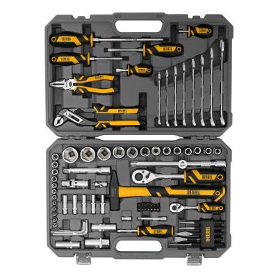 Набор инструментов 84 предмета Denzel, пластиковый кейс-Tehinstrument