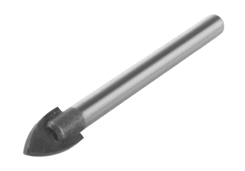 Сверло по стеклу и кафелю, 10мм, круглый хвостовик, 2 грани,  Sturm-Tehinstrument