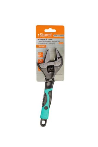 Разводной ключ с тонкими губками, 200 мм, зев 39мм, фосфатированный,  Sturm-Tehinstrument