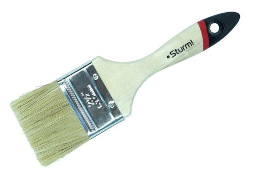 Кисть плоская "Euro" 2,5" (63 мм), натуральная щетина  Sturm-Tehinstrument