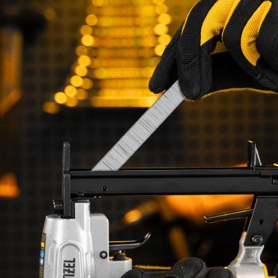 Скобы 21GA для пнев. степл., 14мм, шир. - 0,95мм, тол. - 0,6мм, шир. скобы - 12,8мм, 5000шт Denzel-Tehinstrument