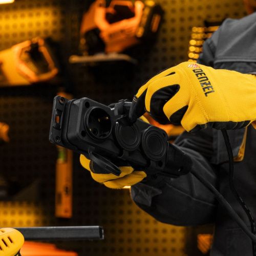 Удлинитель-шнур силовой Top Series, КГТТ, 10м, 3 розетки, 3 x 1,5 мм, 3 м Denzel-Tehinstrument