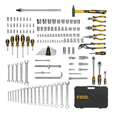 Набор инструментов 144 предмета Denzel, пластиковый кейс-Tehinstrument