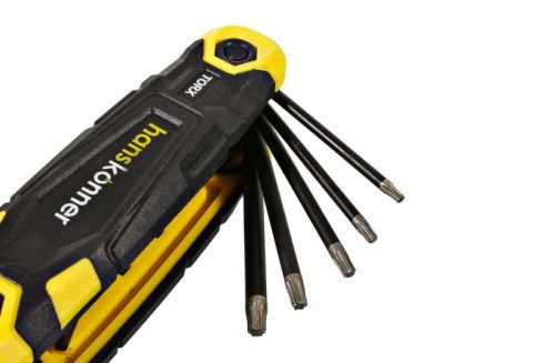 Набор ключей TORX, 8шт, T9-T40, S2, Hanskonner-Tehinstrument