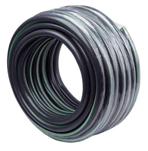 Шланг поливочный ПВХ усиленный премиум, пищевой пятислойный армированный 3/4, 25м (серый) Вихрь-Tehinstrument