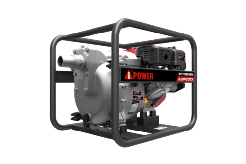 Бензиновая мотопомпа для сильнозагрязнённой воды AWP50TX, A-iPower-Tehinstrument