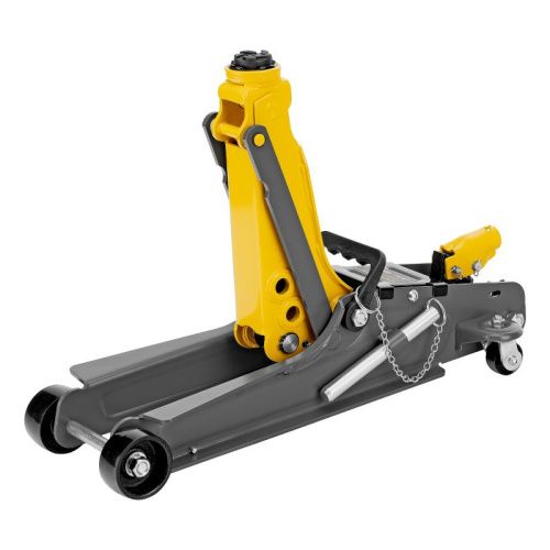 Домкрат гидравлический подкатной с фиксатором, 2,5 т,  85-385 мм, в пласт. кейсе Denzel-Tehinstrument