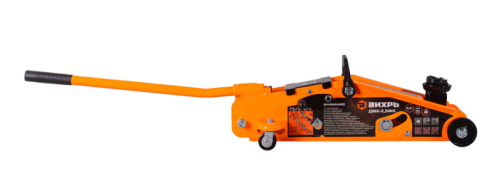 Домкрат гидравлический подкатной ДМК-2,5ФК (2,5 т, 140-390 мм, с фиксатором, в кейсе) Вихрь-Tehinstrument
