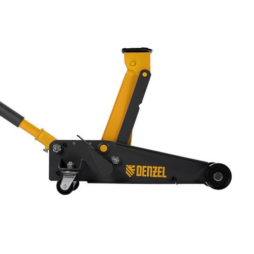 Домкрат гидравлический подкатной 3 т, с фиксатором, быстрый подъем, 135-480 мм, профессиональный Denzel-Tehinstrument