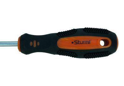 Отвертка плоский шлиц SL6х100мм, CrV, магнитный наконечник  Sturm-Tehinstrument