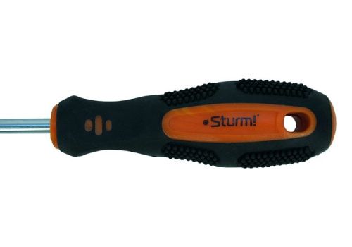 Отвертка плоский шлиц SL6х100мм, CrV, магнитный наконечник  Sturm-Tehinstrument