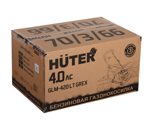 Газонокосилка бензиновая Huter GLM-420LT Grey-Tehinstrument