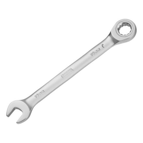 Ключ комбинированный трещоточный, 14 мм, CrV, матовый хром Denzel-Tehinstrument