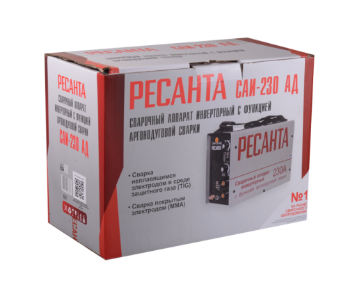 Сварочный аппарат инверторный Ресанта САИ-230 АД (аргонодуговой)-Tehinstrument
