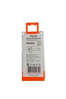 Фреза кромочная калевочная с подшипником 12,7 мм, dxhxl 38,1x19x63 мм, хв.8  Sturm-Tehinstrument