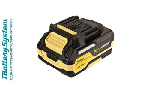 HBP2004 аккумулятор Hanskonner 18 В, 1BatterySystem, 4.0 Ач, USB-разъем-Tehinstrument