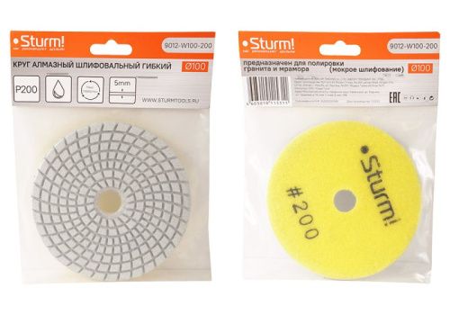 Круг шлифовальный гибкий  Sturm 9012-W100-200-Tehinstrument