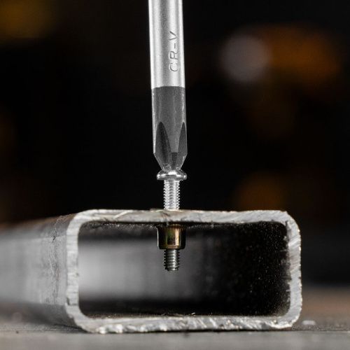 Заклепки резьбовые, стальные, оцинкованные, М3, пластиковый кейс, 200 шт. Denzel-Tehinstrument