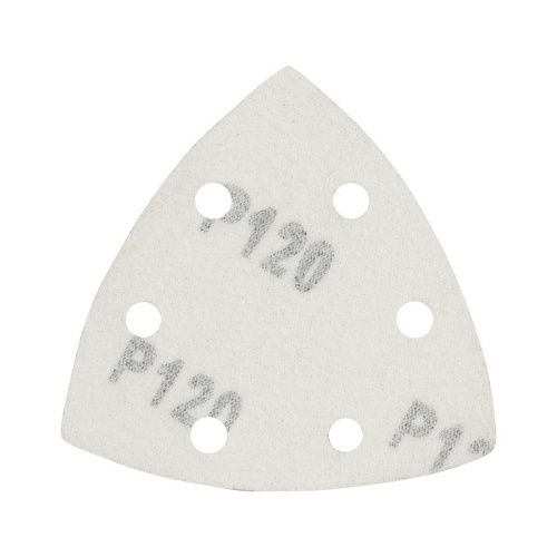Треугольник шлифовальный на липучке (80х80х80 мм, Р120, 5 шт.), Patriot-Tehinstrument