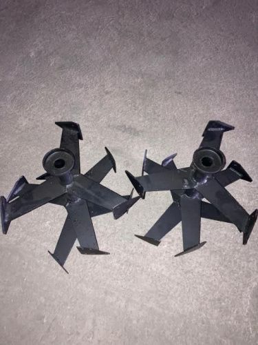 Фрезы Гусиные лапки с пыльником для мотоблоков АГАТ, САЛЮТ, МобилК, D=340х25 мм, L=300 мм-Tehinstrument