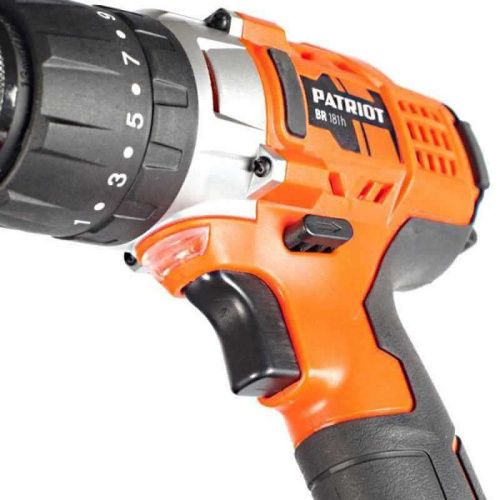 Аккумуляторная дрель-шуруповерт Patriot BR 181h (ударный аккумуляторный шуруповерт Патриот 181), 180201550-Tehinstrument