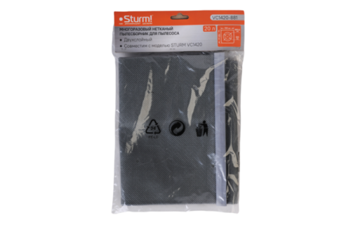 Нетканый мешок для пылесоса VC1420, 20л  Sturm, 1шт/уп-Tehinstrument