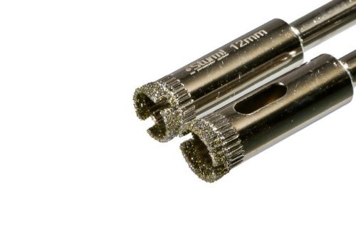 Коронка алмазн. По керам. Плитке и стеклу 12 х 55 мм, 2 шт., блистер,  Sturm-Tehinstrument
