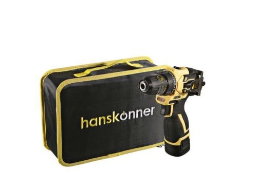 HCD1645BLC Дрель аккумуляторная б/щ Hanskonner, 14,4В, 45Нм, 2х2.0Ач, патрон 10мм, сумка-кейс-Tehinstrument