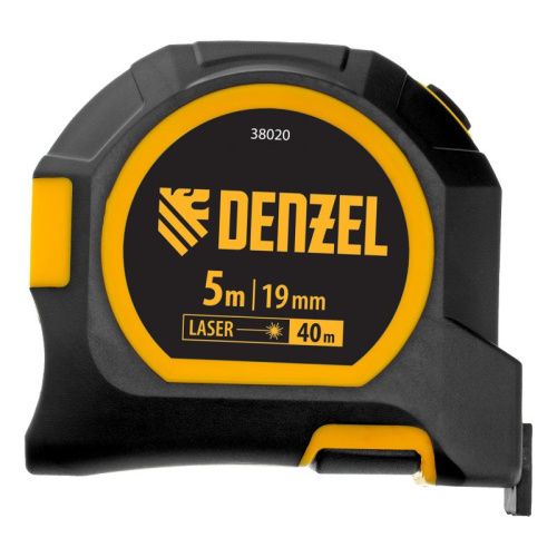 Лазерный дальномер с рулеткой LT-40, 5м x 19 мм, дальномер 40м, автомат. фиксация Denzel-Tehinstrument