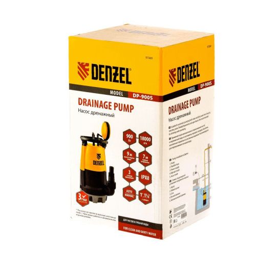 Дренажный насос для чистой и грязной воды Denzel DP900S-Tehinstrument