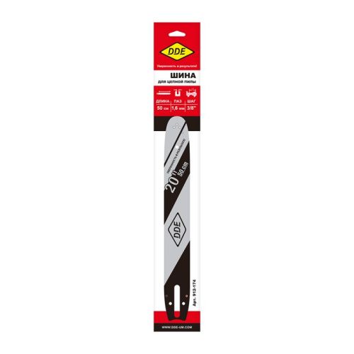 Шина пилы цепной сварная DDE 20"/ 50 см 3/8"-1,6-72 зв-Tehinstrument