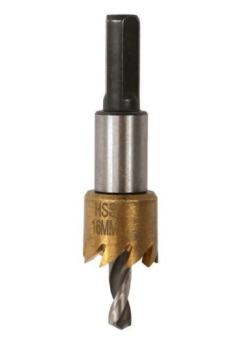 Коронка биметаллическая, 16 мм, по тонколистовому металлу, центрирующее сверло,  Sturm-Tehinstrument