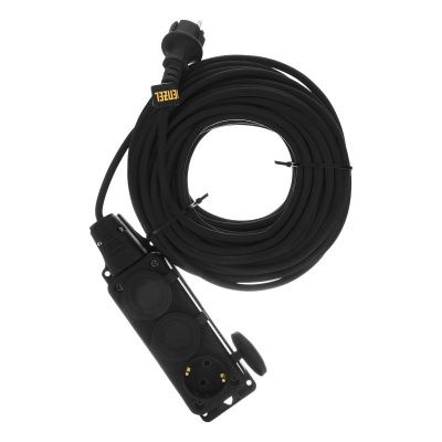 Удлинитель-шнур силовой Top Series, КГТТ, 20м, 3 розетки, 3 x 1,5 мм, 3 м Denzel-Tehinstrument