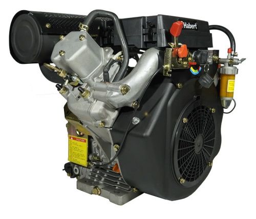 Двигатель дизельный Habert HD2V910 D25.4 мм 20А-Tehinstrument