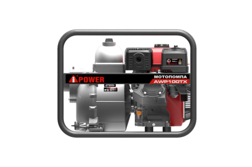 Бензиновая мотопомпа для сильнозагрязнённой воды A-iPower AWP100TX-Tehinstrument