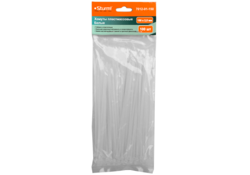 Хомуты пластиковые Sturm 7012-01-150-Tehinstrument