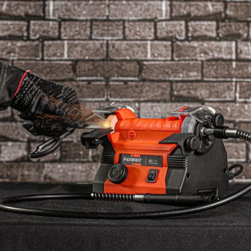 Станок точильный многофункциональный Patriot BG 110 с гибким валом-Tehinstrument