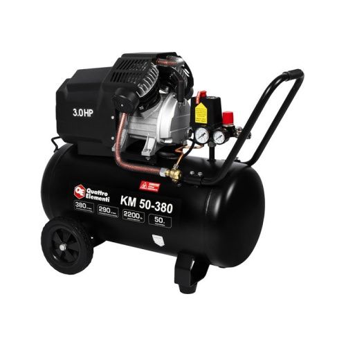 Компрессор поршневой масляный QUATTRO ELEMENTI KM 50-380-Tehinstrument