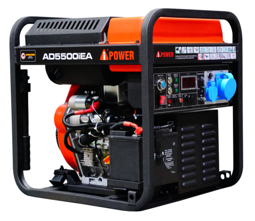 Инверторный дизельный генератор AD5500iEA, A-iPower-Tehinstrument