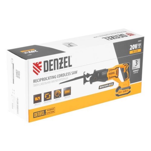 Пила сабельная аккумуляторная Denzel  RS-250 бесщеточная-Tehinstrument
